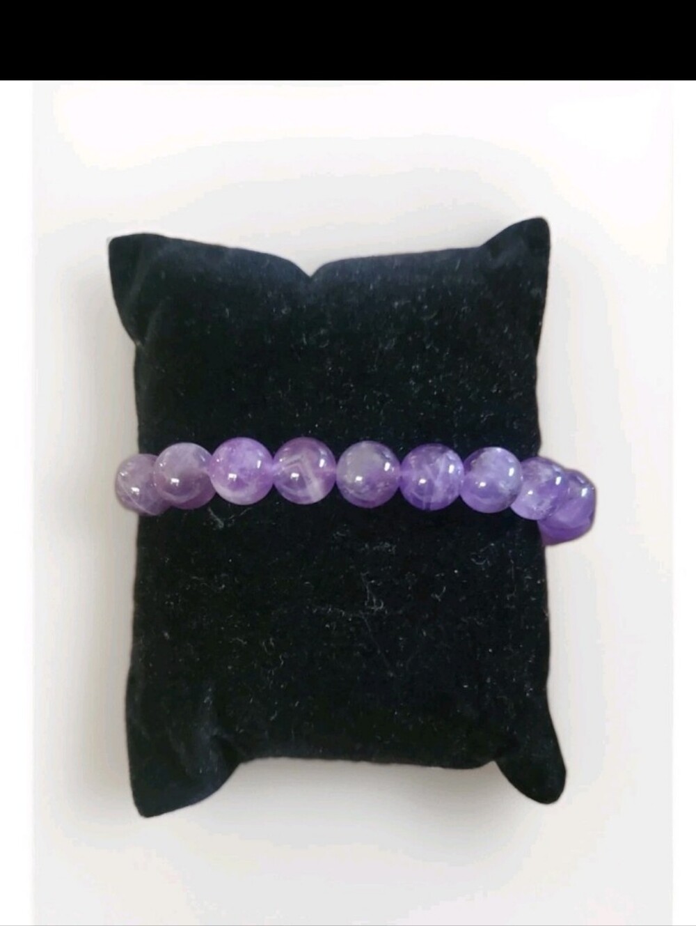 African Amethyst 12 Bead Bolo Bracelet Platinum Plated Sterling Silver 50ctw